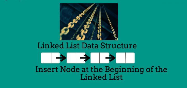 Insert node at the beginning of the linked list