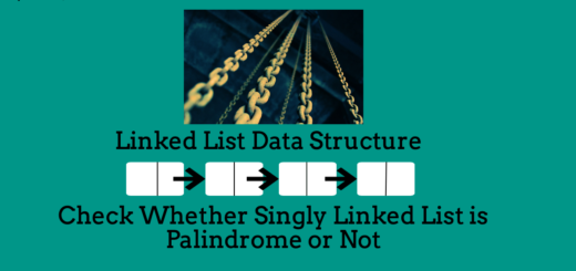check whether singly linked list is palindrome or not